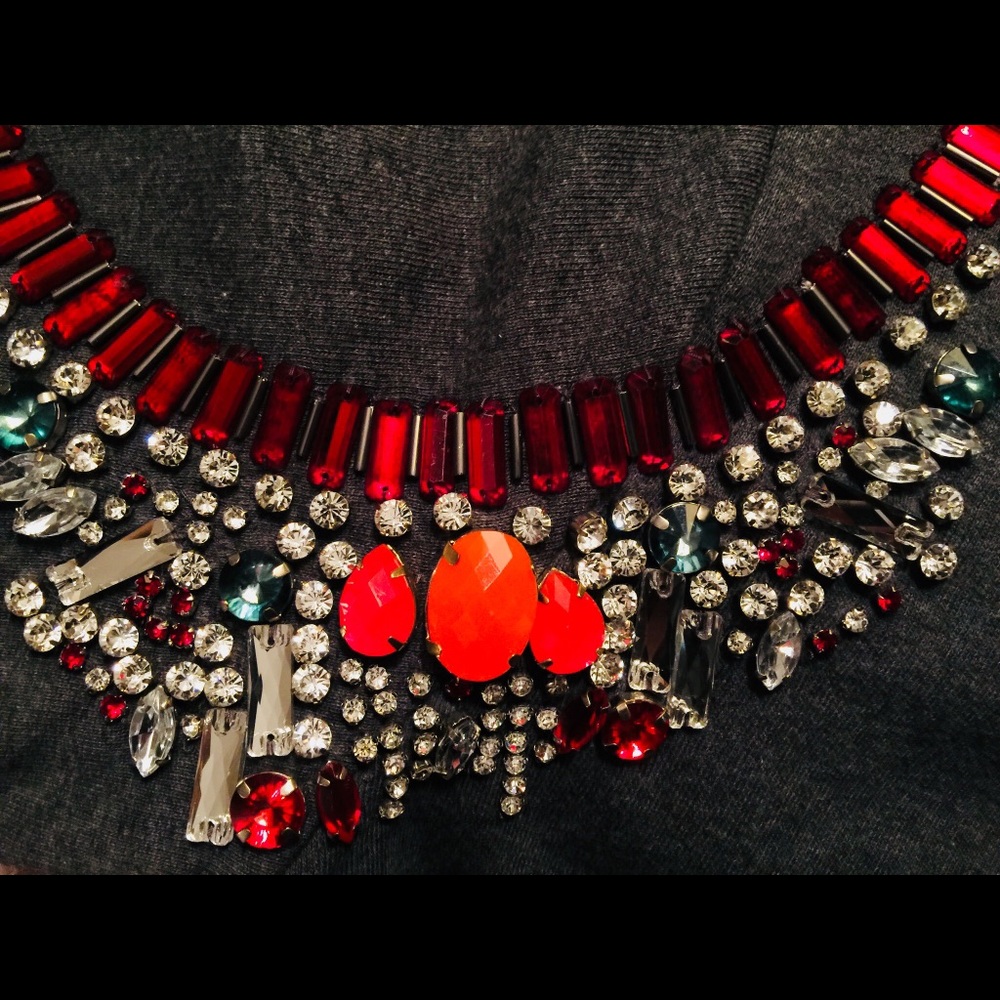 HEMANT & NANDITA (SMALL) Crystal Sweatshirt GRAY - Picture 3 of 8